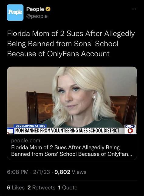 Fla. mom sues school district for ban due to OnlyFans page